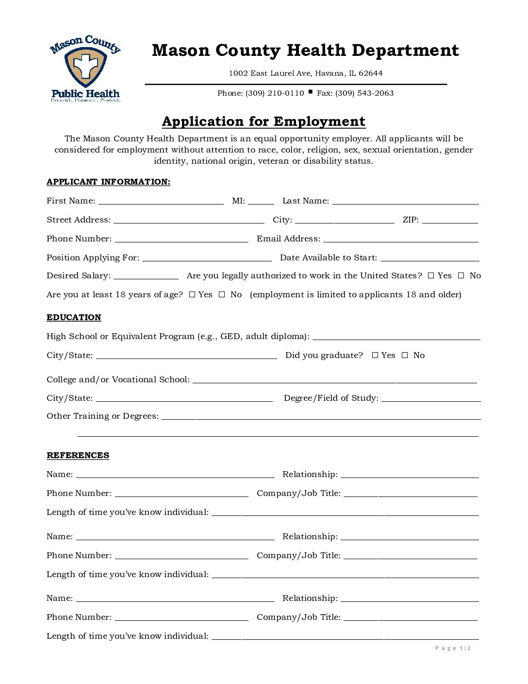 MCHD Employment App 2025